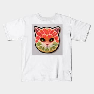 Kiwi & Strawberry Cat Kids T-Shirt